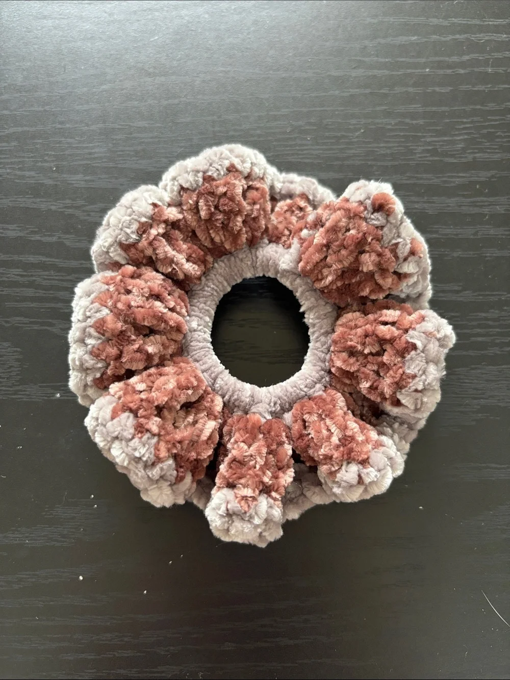 Handmade Crochet Velvet Scrunchie